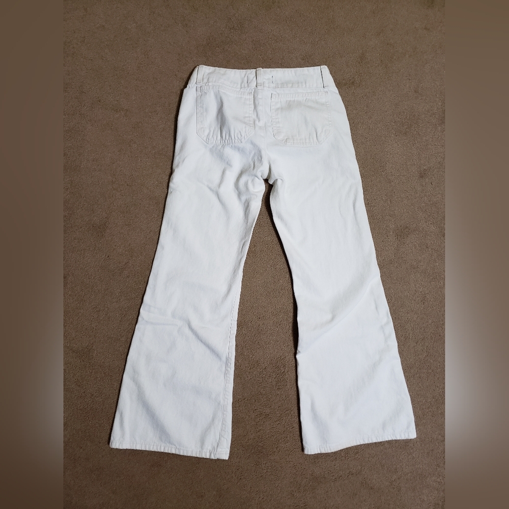 LONDONJEAN White Flare Wide-Leg Jeans - Picture 2 of 4